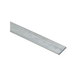 Stanley Hardware 4200BC Series 247031 Flat Bar, 48 in L, 3/4 in W, Aluminum, Mill