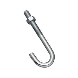 National Hardware 2195BC Series 232975 J-Bolt, 1/2 in Thread, 3 in L Thread, Steel, Zinc