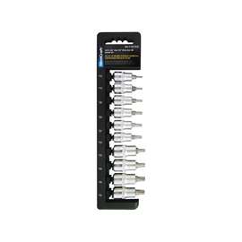 Vulcan Socket Set, 10 Piece, 3/8 And 1/2 In Star Drive, Chrome Vanadium Steel, Chrome