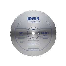 IRWIN 11870 Circular Saw Blade, 10 in Dia, HCS Cutting Edge, 5/8 in Arbor, HCS