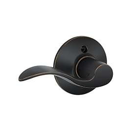 Schlage Accent F170ACC716LH Dummy Lever, Zinc, Aged Bronze