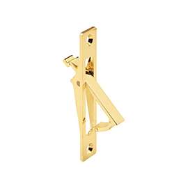 Prime-Line N 6768 Door Pull, Flush Mounting, Aluminum, Brass