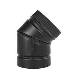 SELKIRK DSP6E4-1/266215 Stove Pipe Elbow, 45 deg, 6 in, Aluminized Steel