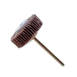 DREMEL 504 Flap Wheel, 1/8 in Arbor, 80-Grit, Emery, 3/16 in Dia