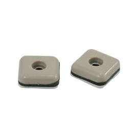 Shepherd Hardware 9242 Furniture Pad with Screw, Polyethylene, Beige