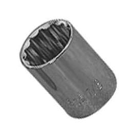 Vulcan Socket, 1/2 In Drive, 21 Mm, 12 Point, Chrome Vanadium Steel, Chrome