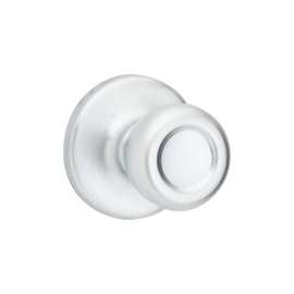 Kwikset 200T26DRCLRCSBX Door Knob, 2-1/4 in Strike, 1-3/8 to 1-3/4 in Thick Door, Satin Chrome