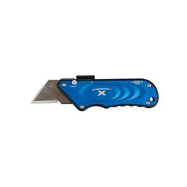 Olympia Tools 33-134 Turbo Knife, 1.18 in L Blade, 4.06 in W Blade, Ergonomic Handle, Blue Handle