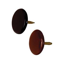 HILLMAN 122679 Thumb Tack, 23/64 in Dia, Brown Snap-Pak