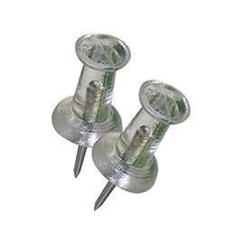 HILLMAN 122640 Push Pin, 5 in L, Clear Snap-Pak