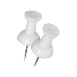 HILLMAN 122641 Push Pin, 5 in L, White Snap-Pak