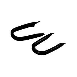 HILLMAN 122656 Double Point Tack, #14 Head, Steel