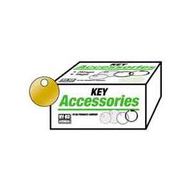 HY-KO KB147 Key Tag, Round, Brass, 100