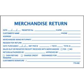 100CT Mer Return Form