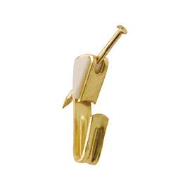 OOK 50582 Picture Hanger, 10 lb Weight Capacity, Steel, Brass