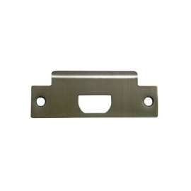 ProSource Grade 2 Rectangular Asa Strike Plate, Stainless Steel, 4-13/16 X 1-5/16 In