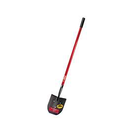 BULLY Tools 92704 Rice Shovel, 10 in L x 9-1/4 in W Blade, Fiberglass Handle