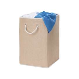 Honey-Can-Do HMP-01453 Laundry Hamper with Handle, Square, Polyester Fabric Bag