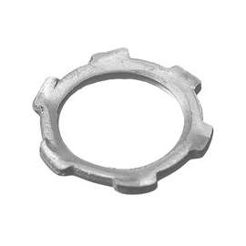 Halex 26192 Conduit Locknut, 3/4 in, Steel, Zinc