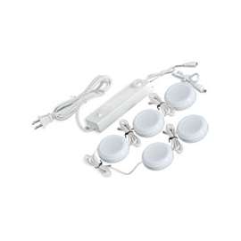 Good Earth Lighting AC1072-WHG-05LF2 Plug-In Puck Kit, LED Lamp, 7.97 W, 120 V, 486.1