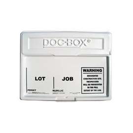 The DOC-BOX 10102 Permit Posting Box, 21 in W, 4 in H, HDPE