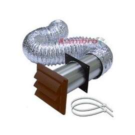 LAMBRO 1369B Louvered Vent Kit, 12-Piece, For Gas and Electric Dryer Installations