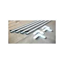 Make-2-Fit PL 7814 Screen Frame Kit, Aluminum, White, Painted, 10-Piece, For 60 x 60 in Screen Frame