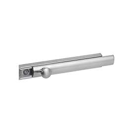Defender Security U 10306 Slide Bolt, 4 in L, Brass, Satin Nickel