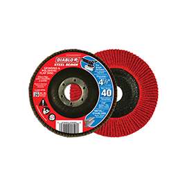 Diablo Steel Demon DCX045040N01F Conical Flap Disc, 40-Grit, Ultra Coarse Grade, Zirconium Oxide, 7/8 in Arbor
