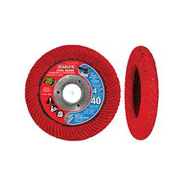 Diablo Steel Demon DCC045040N01F Conical Flap Disc, 40-Grit, Ultra Coarse Grade, Zirconium Oxide, 7/8 in Arbor