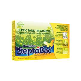 Drain OUT SeptoBac C-SB06N Septic System Treatment, 8 oz Pouch