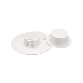 Plumb Pak PP820-17 Strainer Draine Guard, For Use With Sink, Tub and Shower, Plastic, White