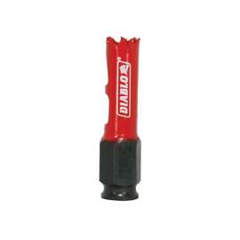 Diablo DHS0625 High Performance Hole Saw, 3/8 in Arbor, 2-3/8 in D Cutting, Bi-Metal Cutting Edge