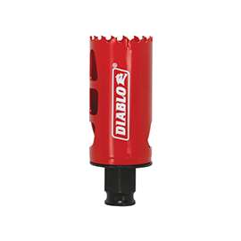 Diablo DHS1375 High Performance Hole Saw, 3/8 in Arbor, 2-3/8 in D Cutting, Bi-Metal Cutting Edge