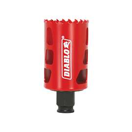Diablo DHS1750 High Performance Hole Saw, 3/8 in Arbor, 2-3/8 in D Cutting, Bi-Metal Cutting Edge