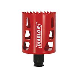 Diablo DHS2250 High Performance Hole Saw, 3/8 in Arbor, 2-3/8 in D Cutting, Bi-Metal Cutting Edge