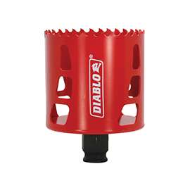 Diablo DHS2687 High Performance Hole Saw, 3/8 in Arbor, 2-3/8 in D Cutting, Bi-Metal Cutting Edge