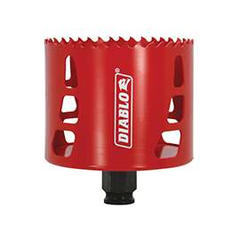 Diablo DHS3250 High Performance Hole Saw, 3/8 in Arbor, 2-3/8 in D Cutting, Bi-Metal Cutting Edge