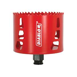 Diablo DHS3500 High Performance Hole Saw, 3/8 in Arbor, 2-3/8 in D Cutting, Bi-Metal Cutting Edge