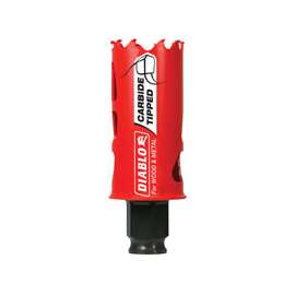 Diablo DHS1250CT High Performance GP Hole Saw, 3/8 in Arbor, 2-3/8 in D Cutting, Carbide Cutting Edge