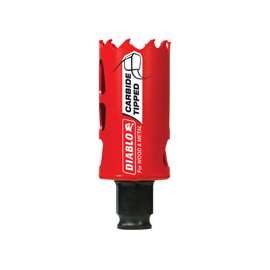 Diablo DHS1375CT High Performance GP Hole Saw, 3/8 in Arbor, 2-3/8 in D Cutting, Carbide Cutting Edge