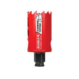 Diablo DHS1625CT High Performance GP Hole Saw, 3/8 in Arbor, 2-3/8 in D Cutting, Carbide Cutting Edge