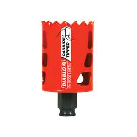 Diablo DHS2000CT High Performance GP Hole Saw, 3/8 in Arbor, 2-3/8 in D Cutting, Carbide Cutting Edge