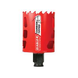 Diablo DHS2125CT High Performance GP Hole Saw, 3/8 in Arbor, 2-3/8 in D Cutting, Carbide Cutting Edge