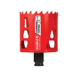 Diablo DHS2625CT High Performance GP Hole Saw, 3/8 in Arbor, 2-3/8 in D Cutting, Carbide Cutting Edge