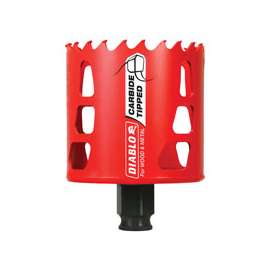 Diablo DHS2687CT High Performance GP Hole Saw, 3/8 in Arbor, 2-3/8 in D Cutting, Carbide Cutting Edge