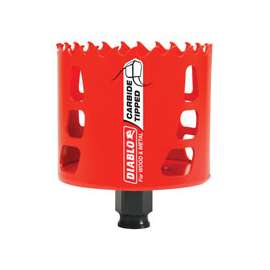 Diablo DHS3000CT High Performance GP Hole Saw, 3/8 in Arbor, 2-3/8 in D Cutting, Carbide Cutting Edge