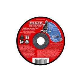 Diablo DBD040040101F Cut-Off Wheel, Aluminum Oxide, 4 in Dia