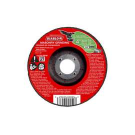 Diablo DBD040250701C Depressed Center, Type 27 Grinding Wheel, 5/8 in Arbor, Aluminum Oxide, 4 in Dia