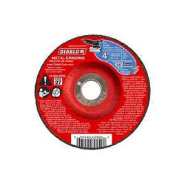 Diablo DBD040250701F Depressed Center, Type 27 Grinding Wheel, 5/8 in Arbor, Aluminum Oxide, 4 in Dia
